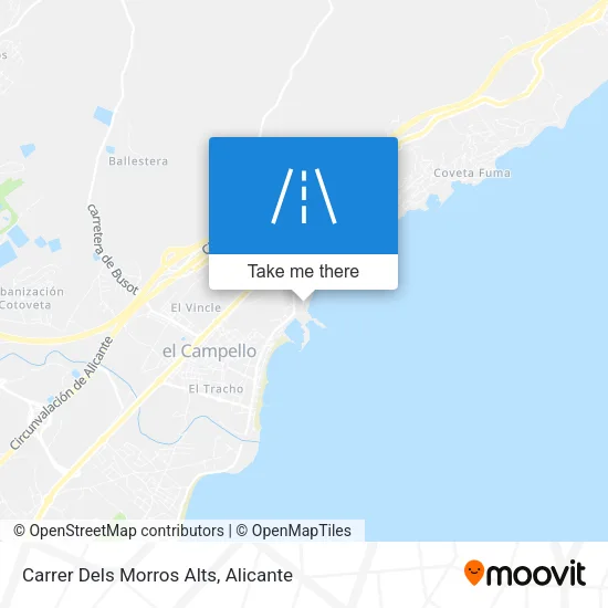 Carrer Dels Morros Alts map