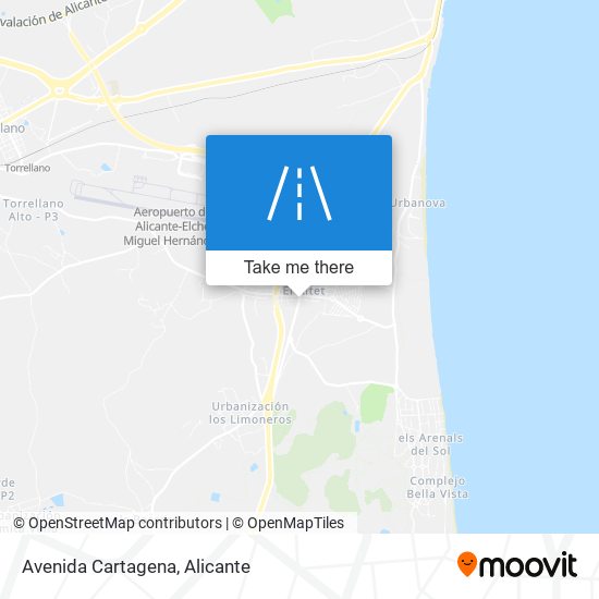 Avenida Cartagena map