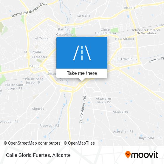 Calle Gloria Fuertes map