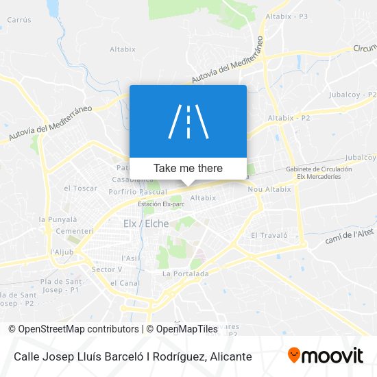 Calle Josep Lluís Barceló I Rodríguez map