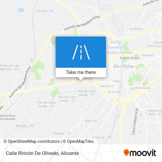 Calle Rincón De Olivedo map