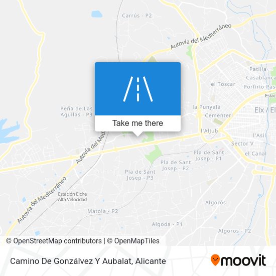 Camino De Gonzálvez Y Aubalat map