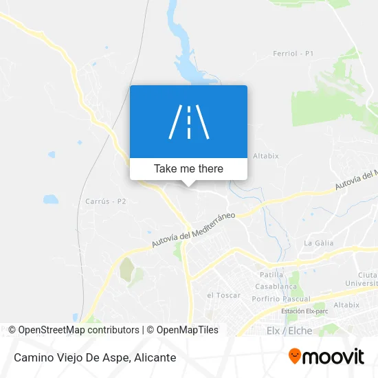 Camino Viejo De Aspe map