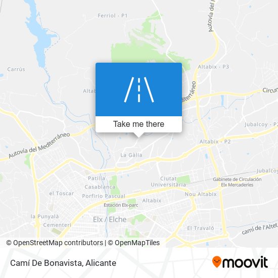 Camí De Bonavista map