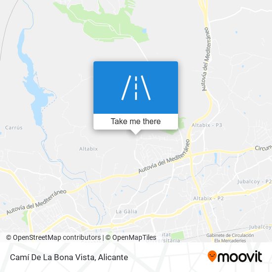 Camí De La Bona Vista map