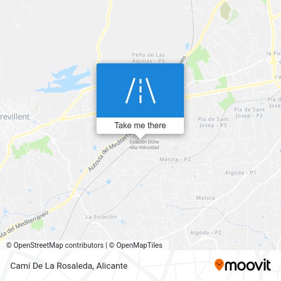 Camí De La Rosaleda map