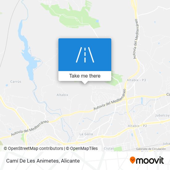 Camí De Les Animetes map