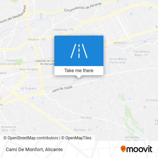 Camí De Monfort map