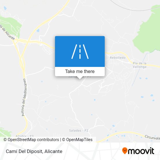 Camí Del Diposit map