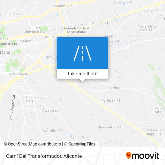 Camí Del Transformador map