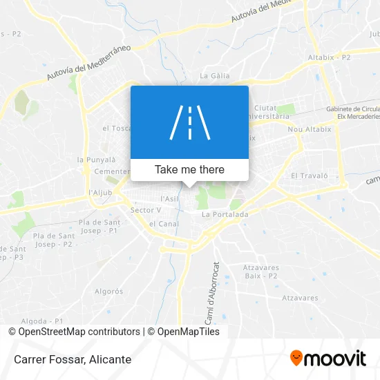 Carrer Fossar map