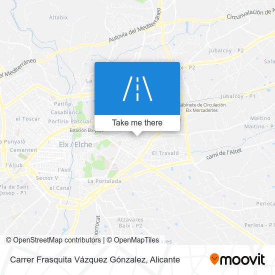 mapa Carrer Frasquita Vázquez Gónzalez