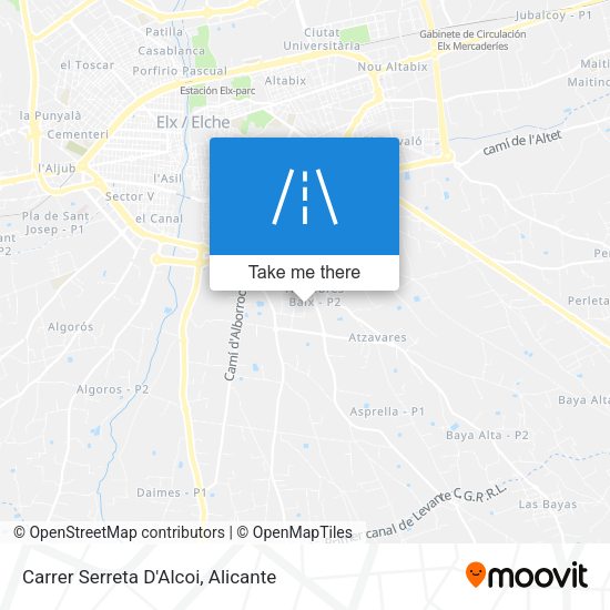 Carrer Serreta D'Alcoi map