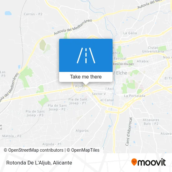 Rotonda De L'Aljub map