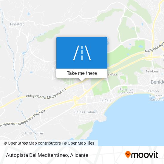 mapa Autopista Del Mediterráneo