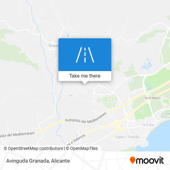 mapa Avinguda Granada