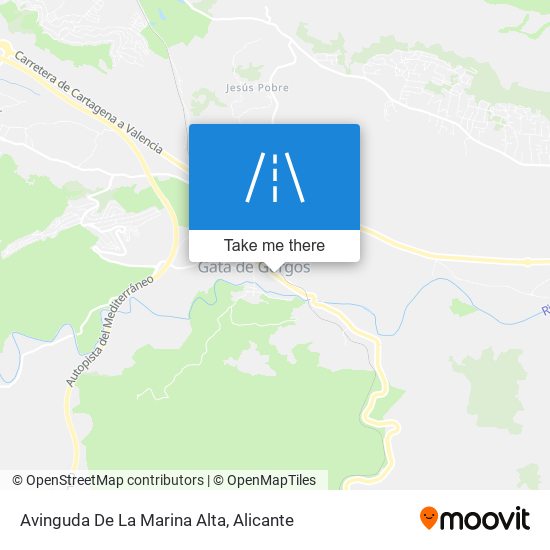 mapa Avinguda De La Marina Alta