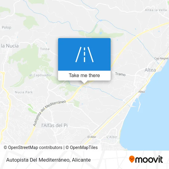 Autopista Del Mediterráneo map