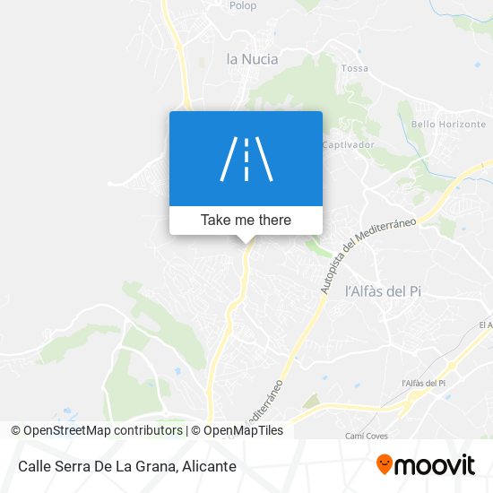 Calle Serra De La Grana map