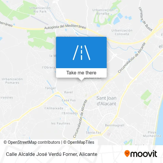 Calle Alcalde José Verdú Forner map