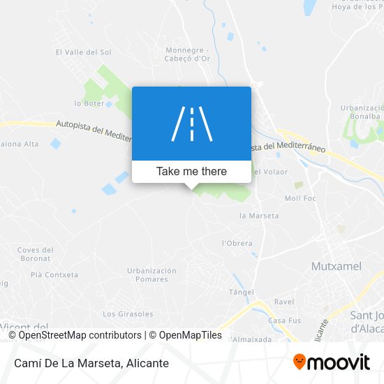 Camí De La Marseta map