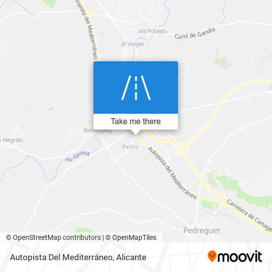 Autopista Del Mediterráneo map