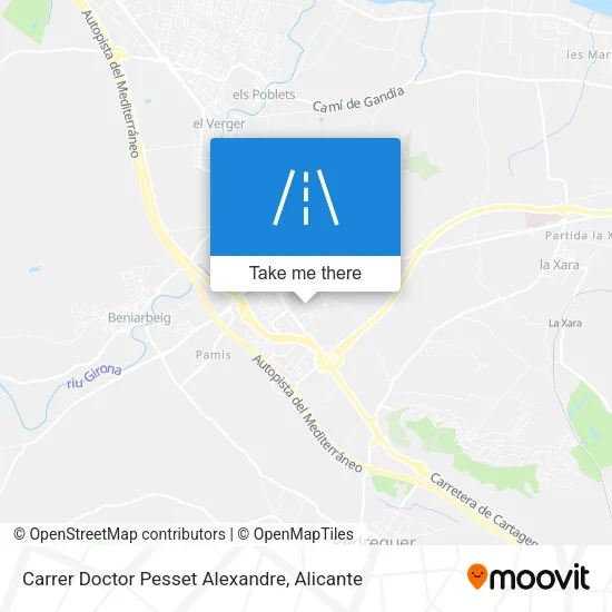 Carrer Doctor Pesset Alexandre map