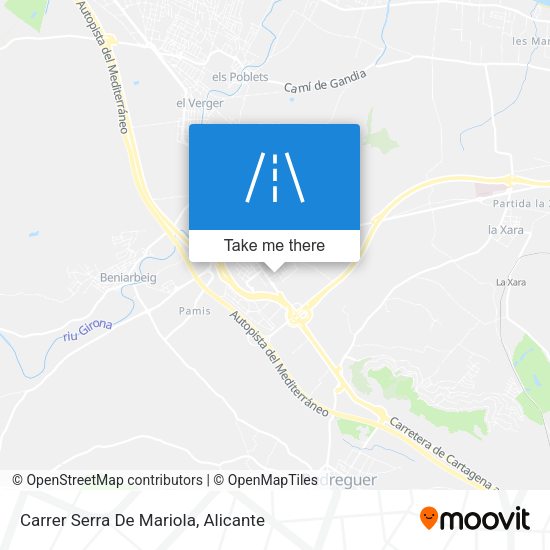 Carrer Serra De Mariola map
