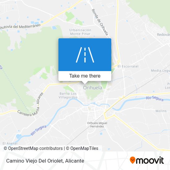 Camino Viejo Del Oriolet map