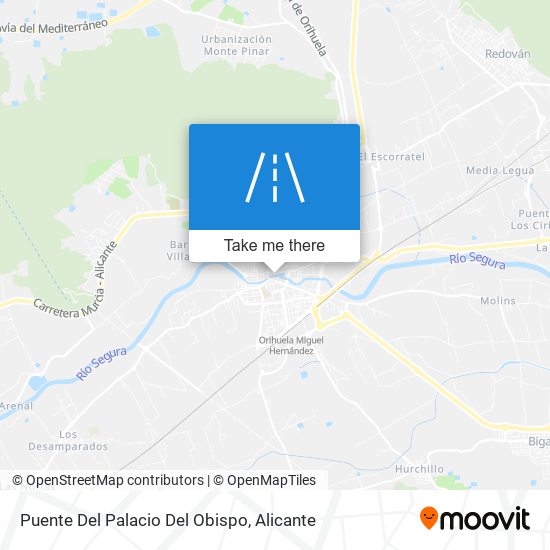 mapa Puente Del Palacio Del Obispo