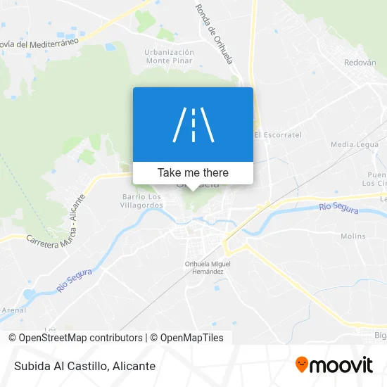 Subida Al Castillo map