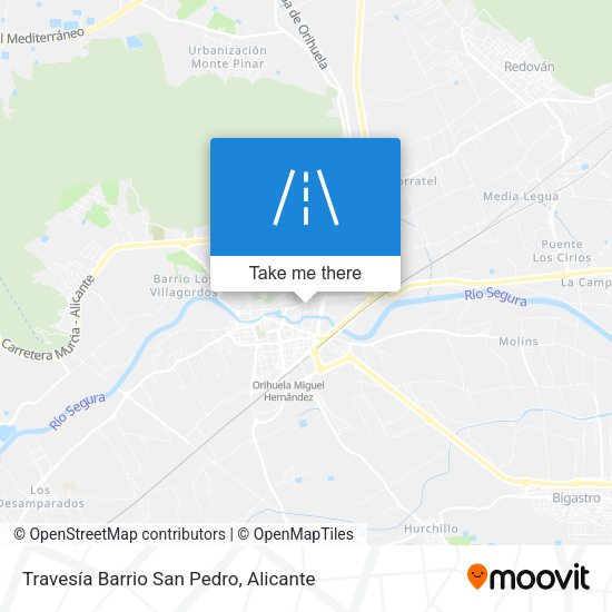 Travesía Barrio San Pedro map