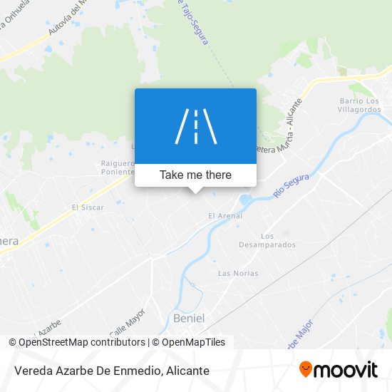 mapa Vereda Azarbe De Enmedio