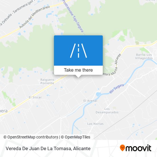 mapa Vereda De Juan De La Tomasa