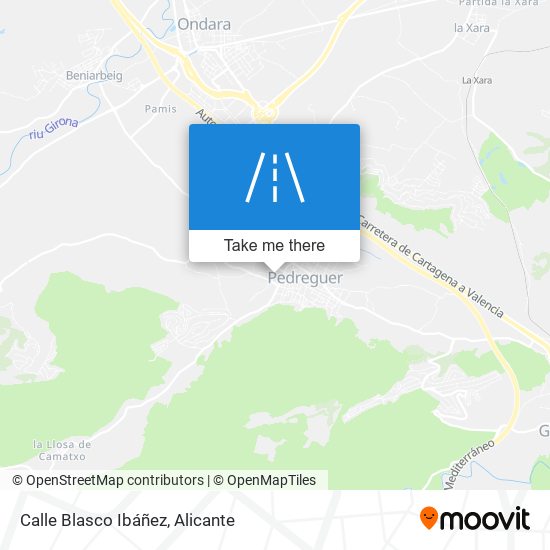 Calle Blasco Ibáñez map