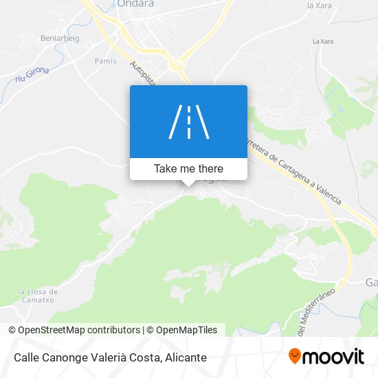 Calle Canonge Valerià Costa map