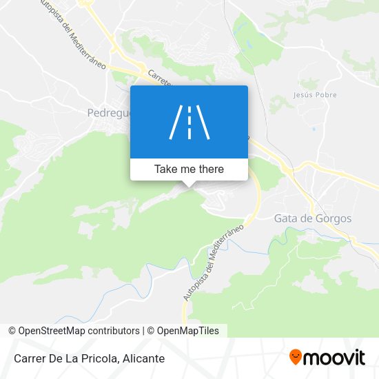 Carrer De La Pricola map