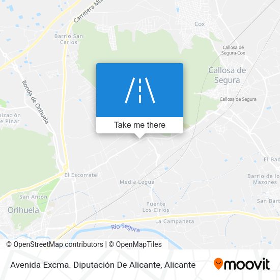 Avenida Excma. Diputación De Alicante map