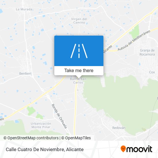 Calle Cuatro De Noviembre map