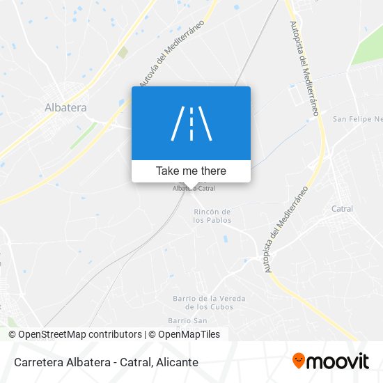 mapa Carretera Albatera - Catral