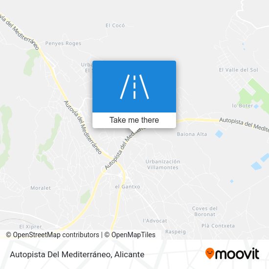 Autopista Del Mediterráneo map