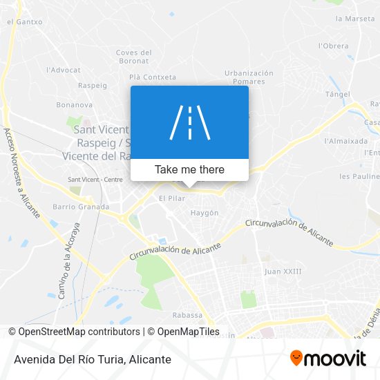 Avenida Del Río Turia map