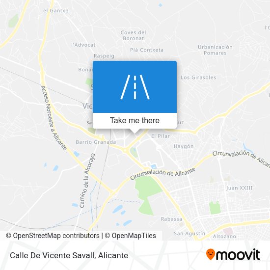 Calle De Vicente Savall map