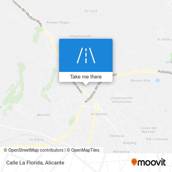 Calle La Florida map