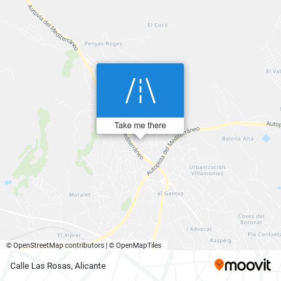 Calle Las Rosas map