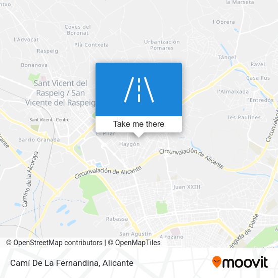 Camí De La Fernandina map