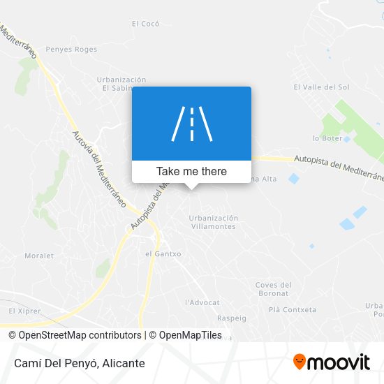 Camí Del Penyó map