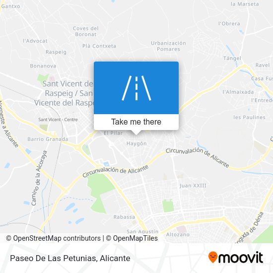 Paseo De Las Petunias map