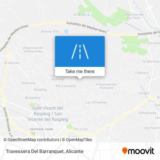 Travessera Del Barranquet map