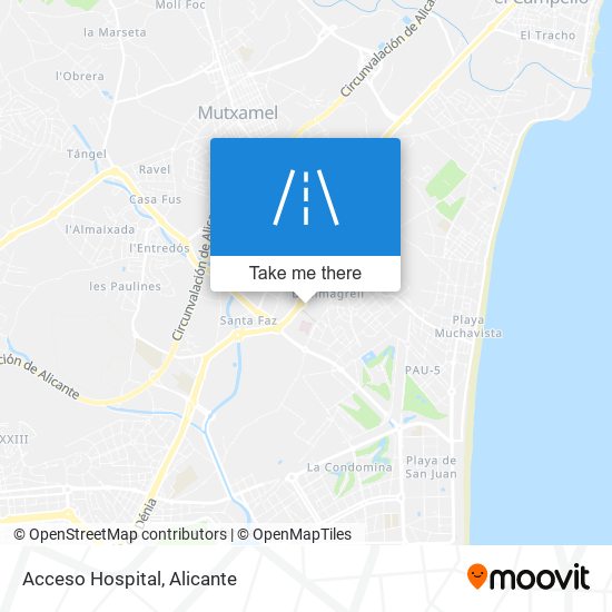 Acceso Hospital map